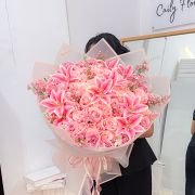 Blush Symphony – Artificial Bouquet