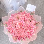 Blush Symphony – Artificial Bouquet